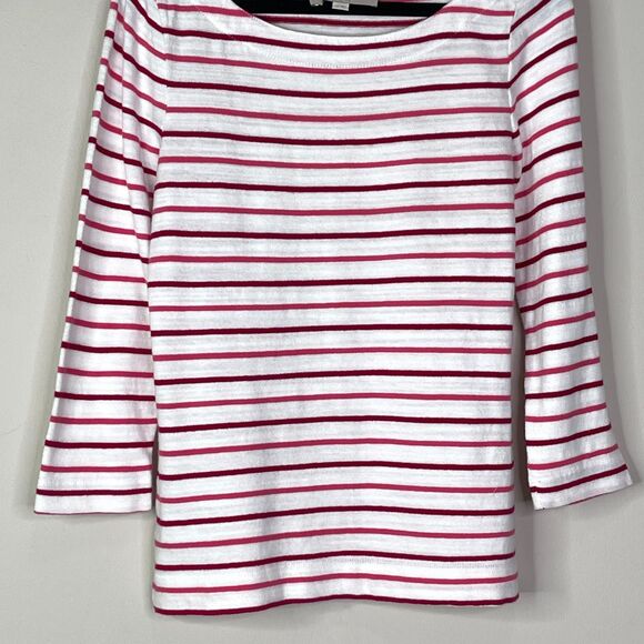 LOFT 2023 Striped Harbor Tee Women's Size XS - Picture 5 of 9